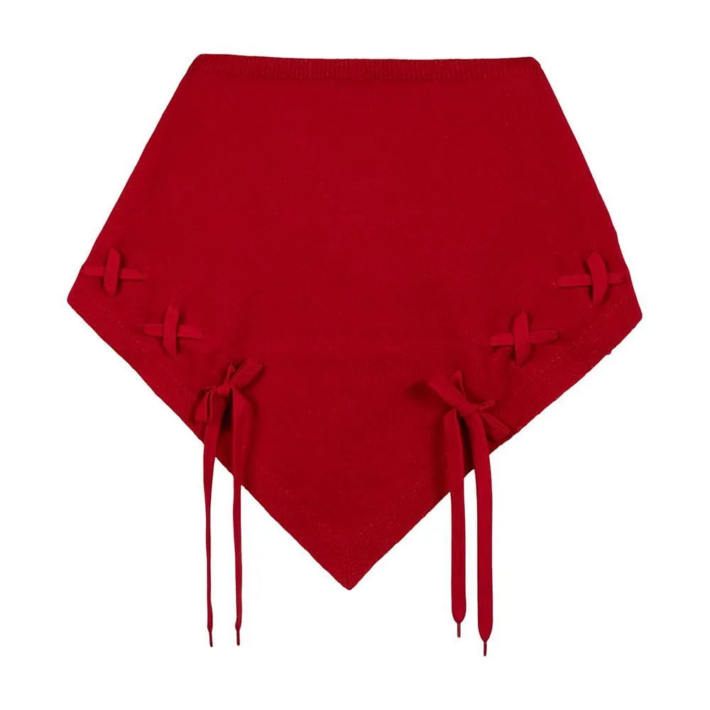 Simone Rocha Lace-Up Neckerchief Scarf