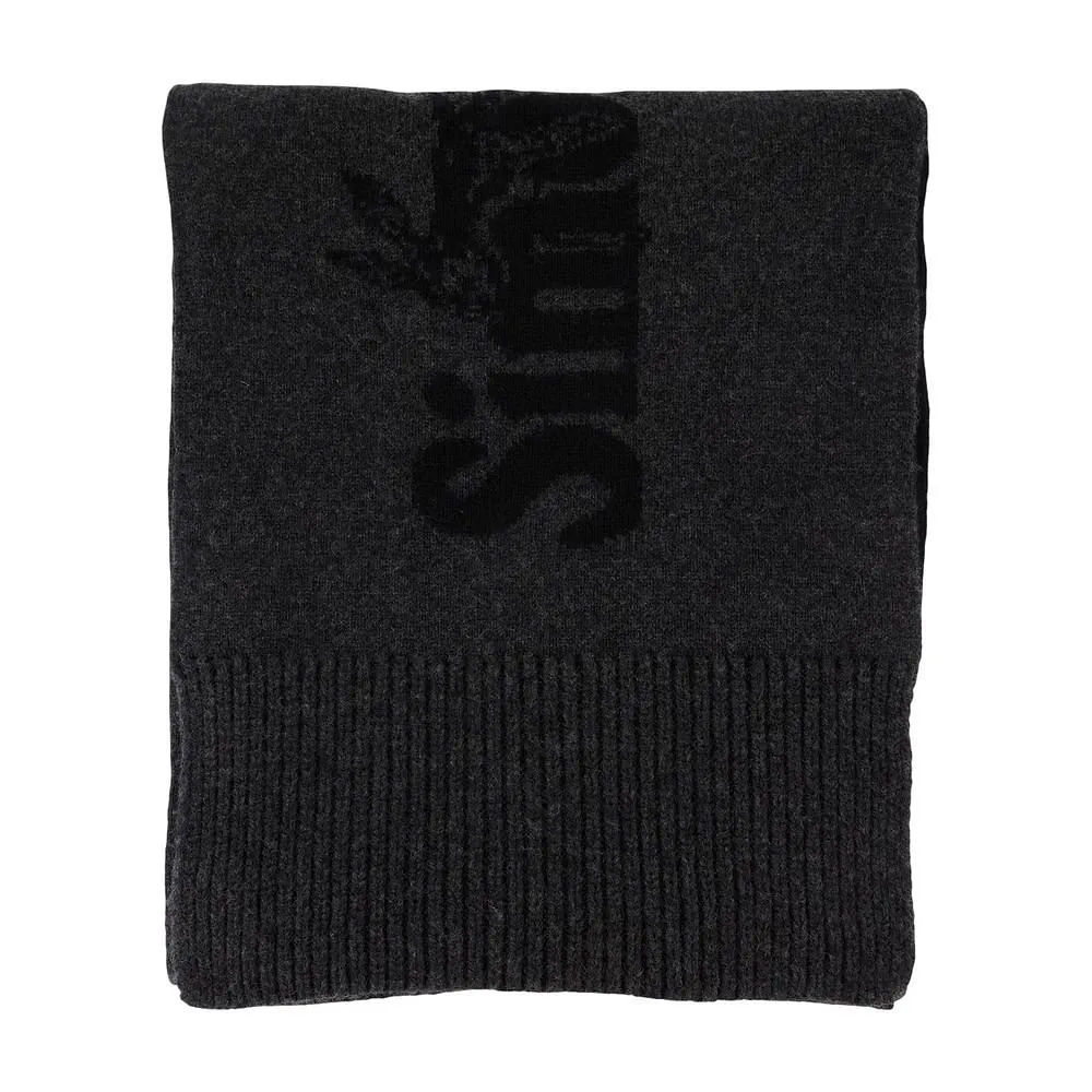 Simone Rocha Long Graphic Logo Knit Scarf