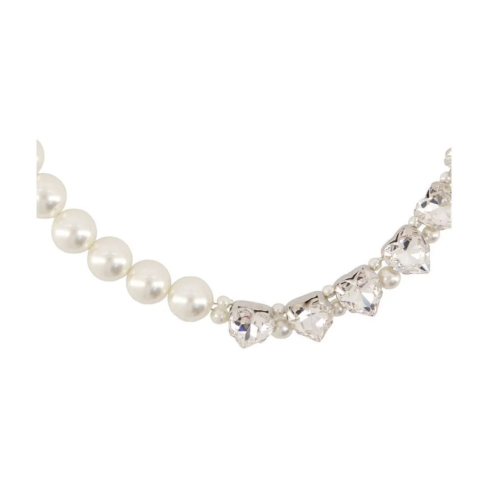 Simone Rocha Quartet Heart Pearl Necklace