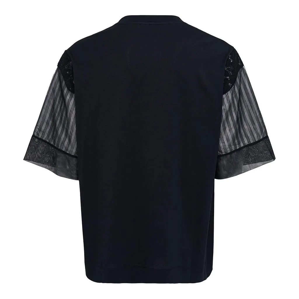 Simone Rocha Trapped Lace Patchwork T-Shirt