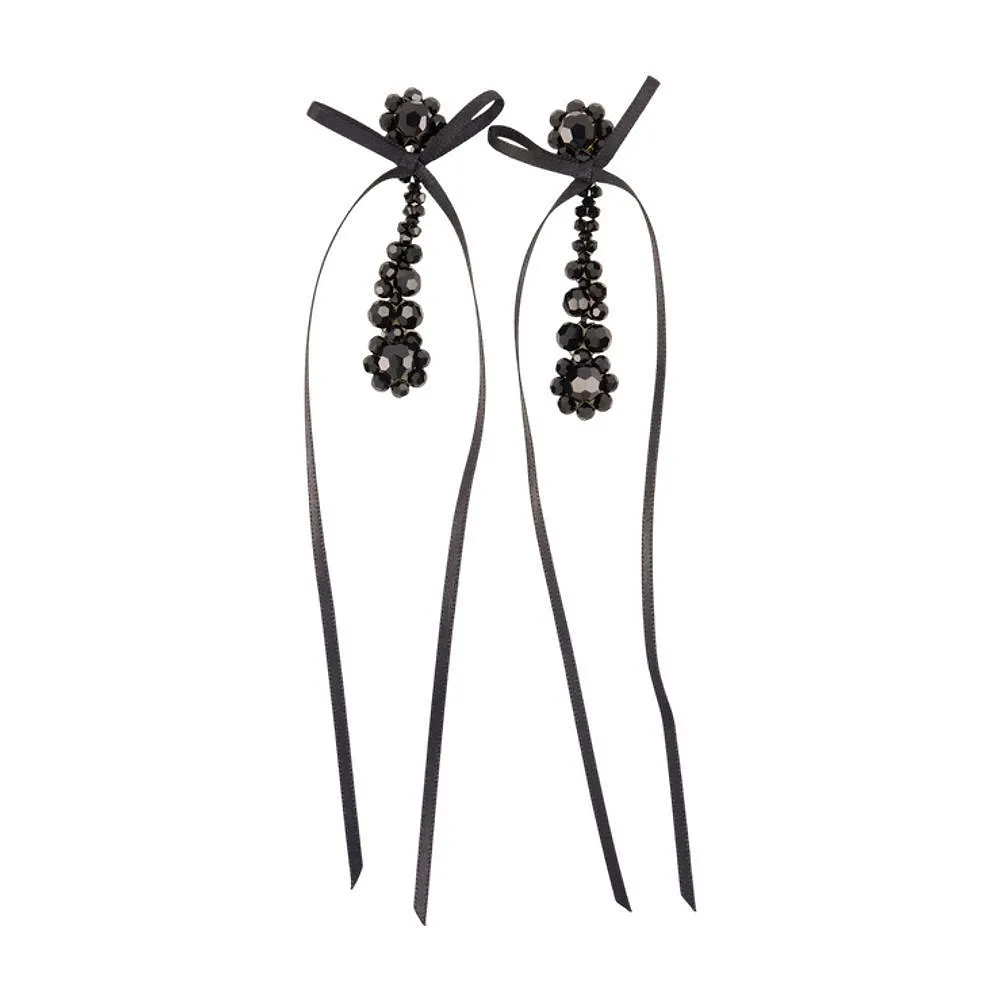 Simone Rocha Victorian Drip Ribbon Earrings
