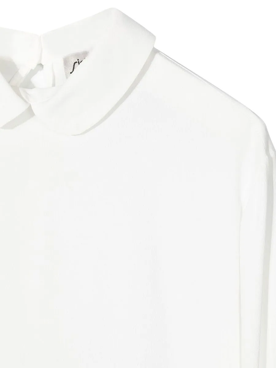 Simonetta Long Sleeve Collared Top
