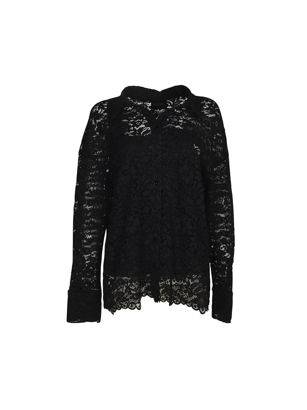 Simonetta Ravizza Lace Long-Sleeve Top