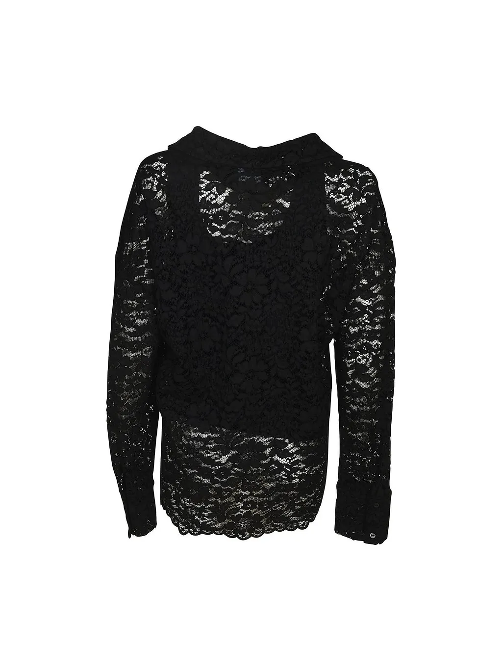 Simonetta Ravizza Lace Long-Sleeve Top