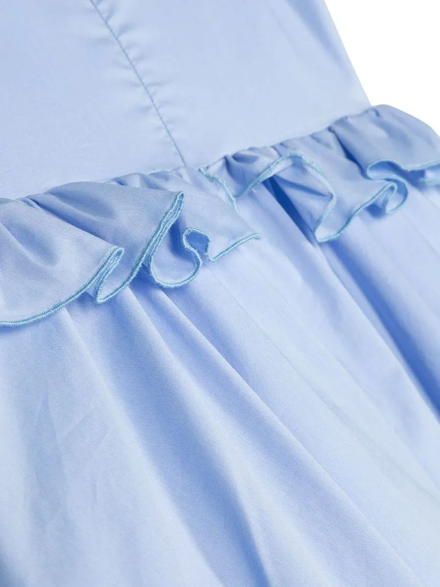 Simonetta Ruffled Sleeveless Dress