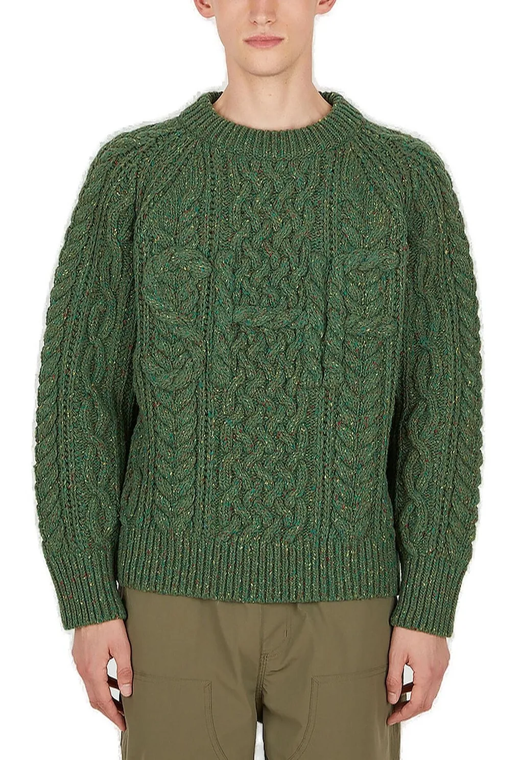 Sky High Farm Cable-Knit Crewneck Jumper