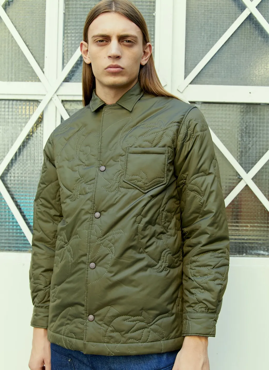 Sky High Farm Palm Tree Quilted Shirt