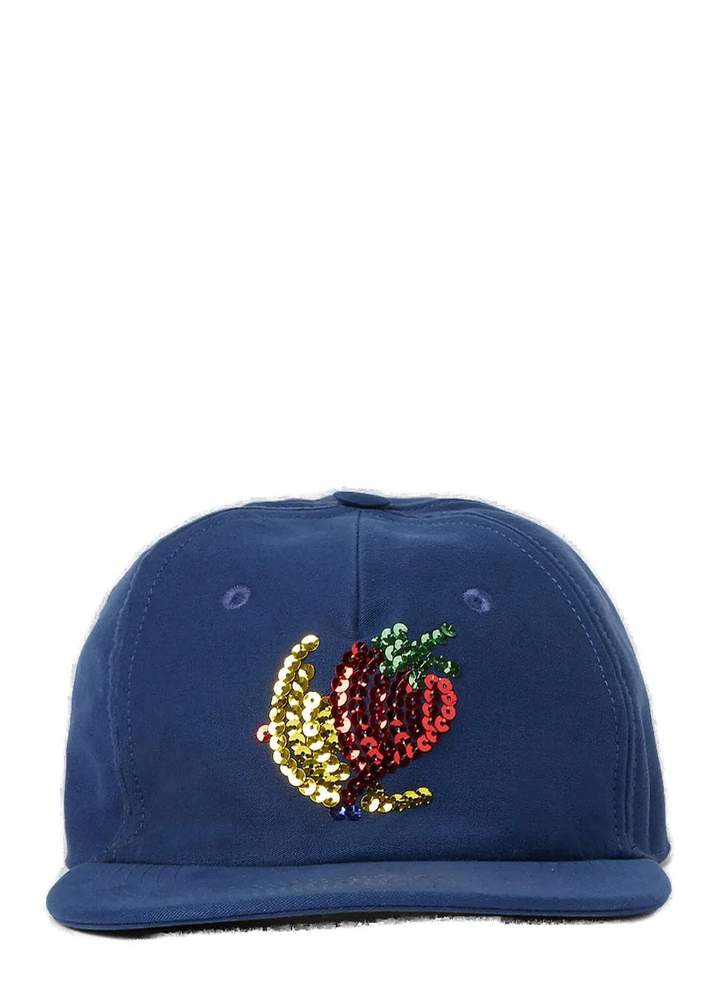 Sequined Denim Baseball Cap