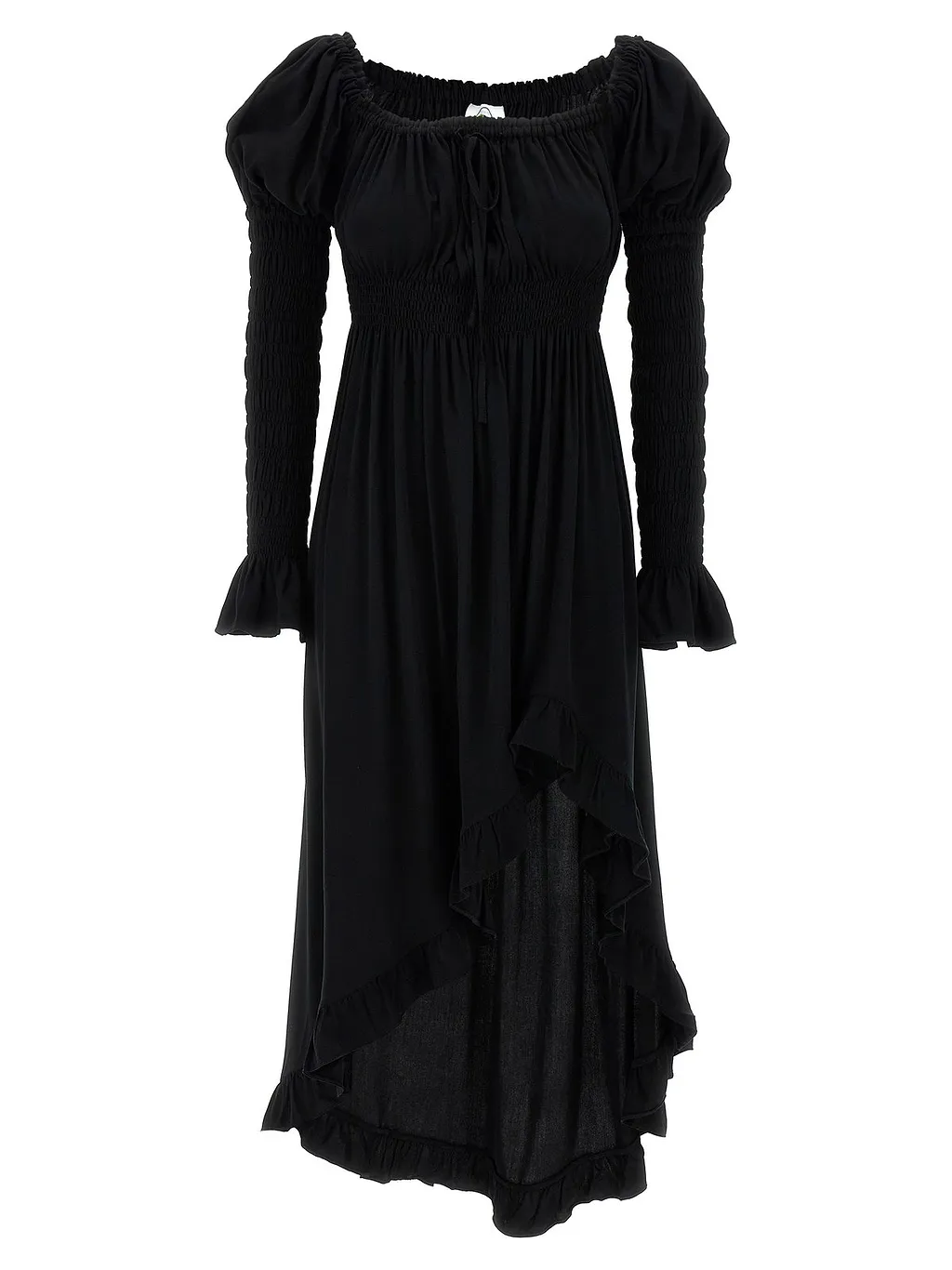 Juliette Shirred Asymmetric Dress