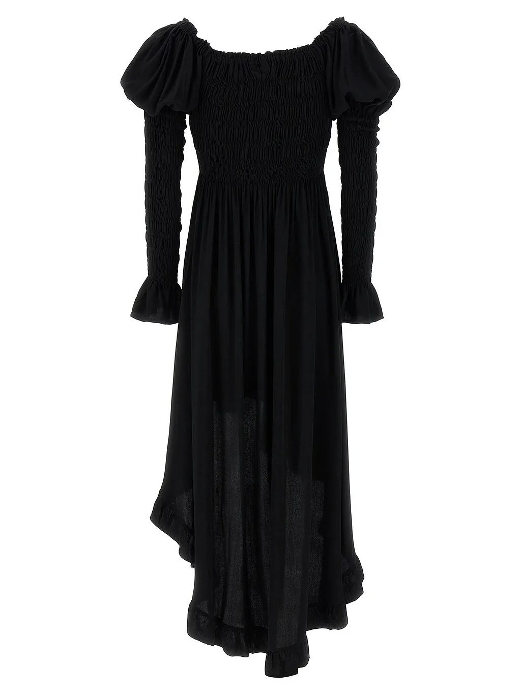 Juliette Shirred Asymmetric Dress