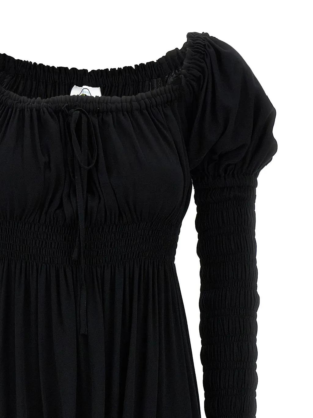 Juliette Shirred Asymmetric Dress