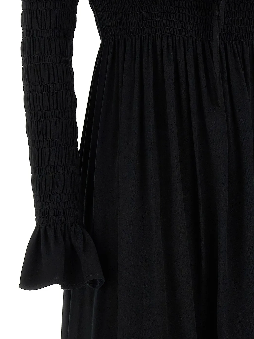 Juliette Shirred Asymmetric Dress