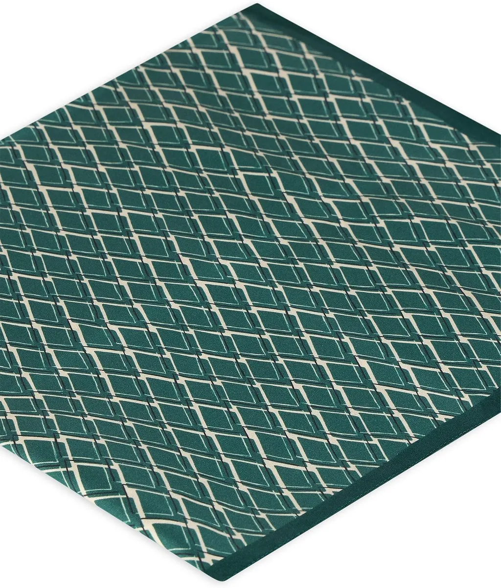 Slowear Geometric Silk Scarf