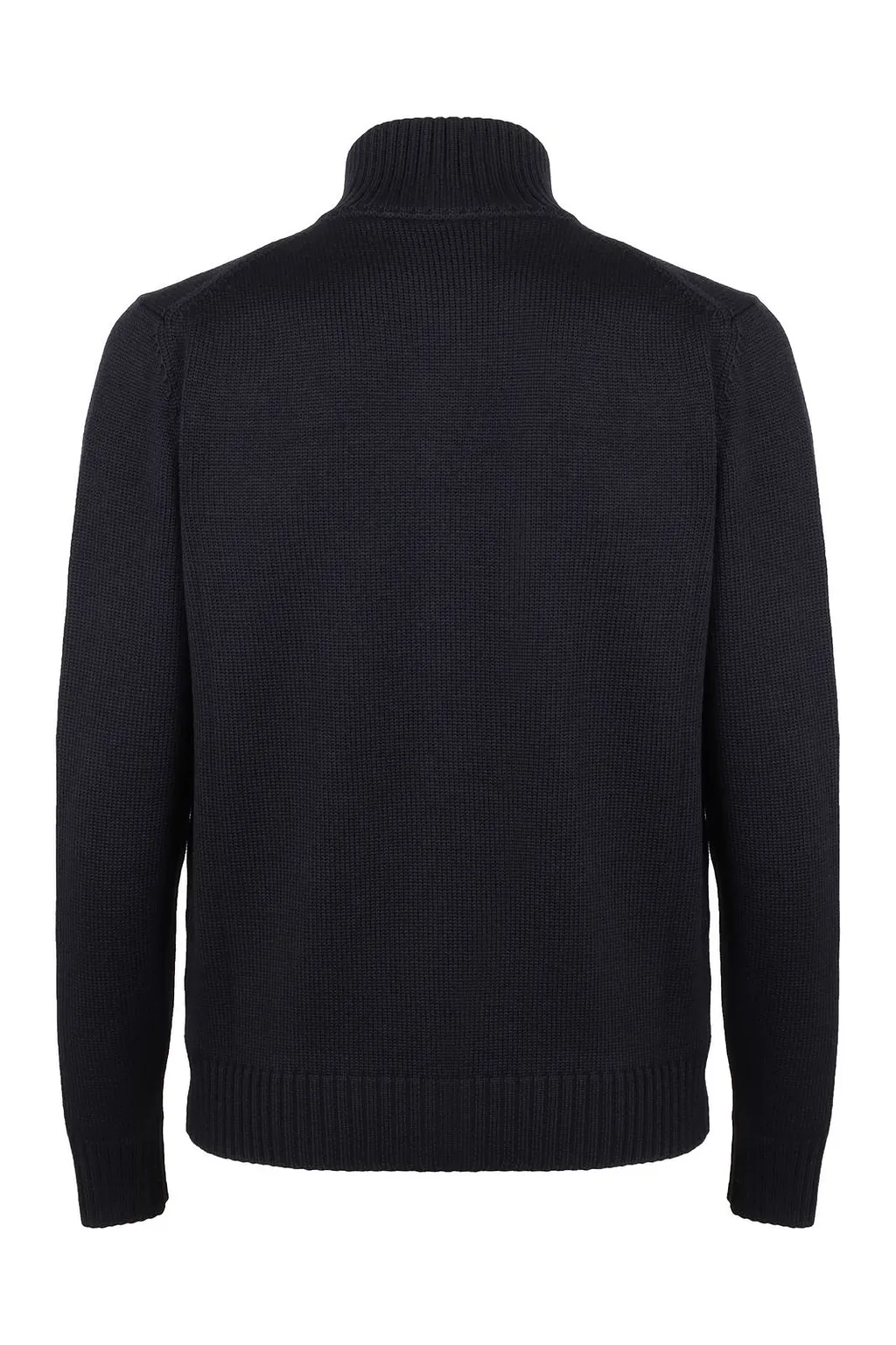 Slowear High Collar Wool Cardigan