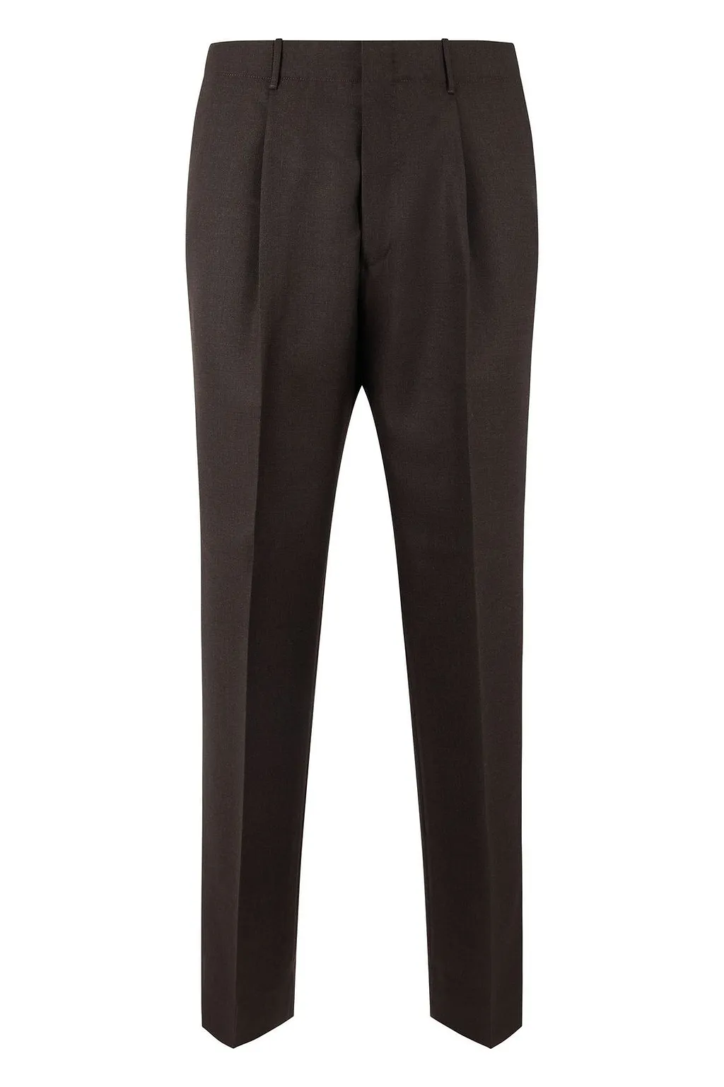 Pleated Straight-Leg Pants