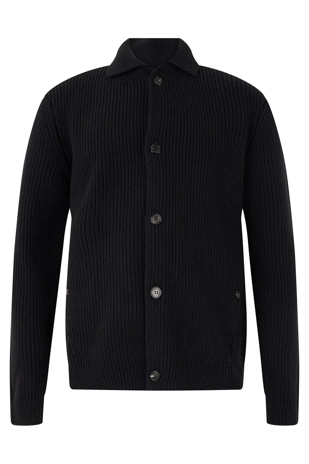 Slowear Ribbed Button-Up Cardigan