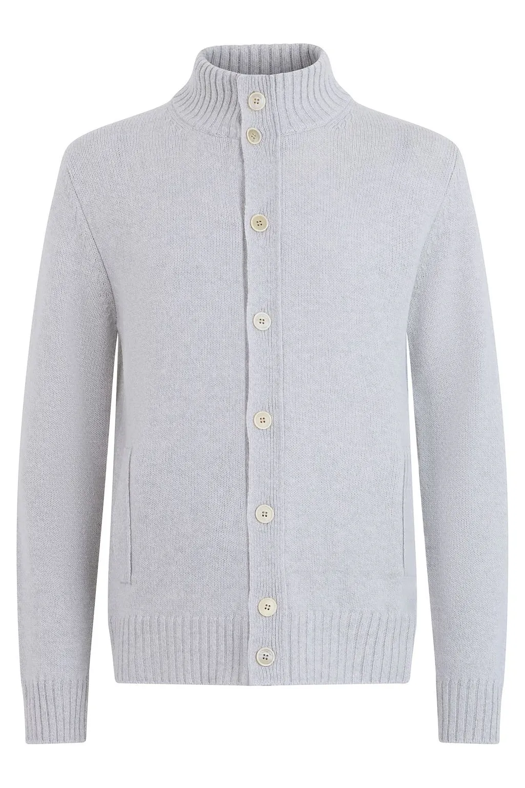 Slowear Stand-Collar Buttoned Cardigan