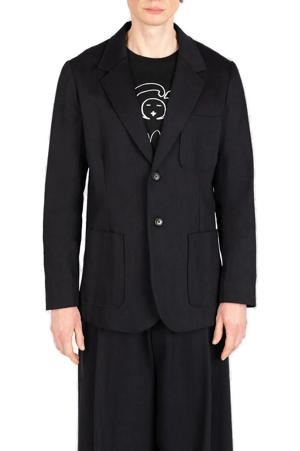 SociÉTé Anonyme Granpa Single-Breasted Tailored Blazer