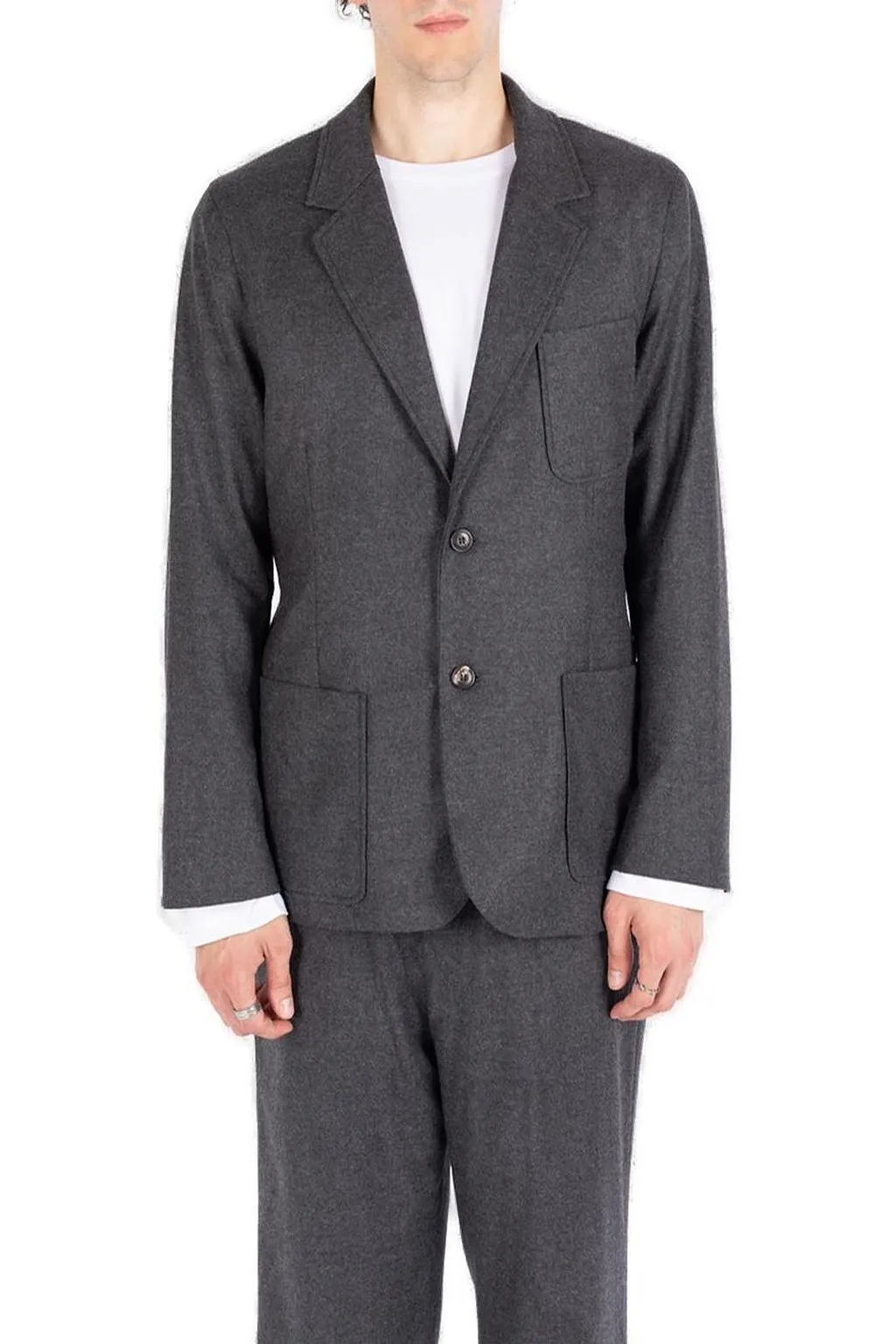 SociÉTé Anonyme Granpa Single-Breasted Tailored Blazer