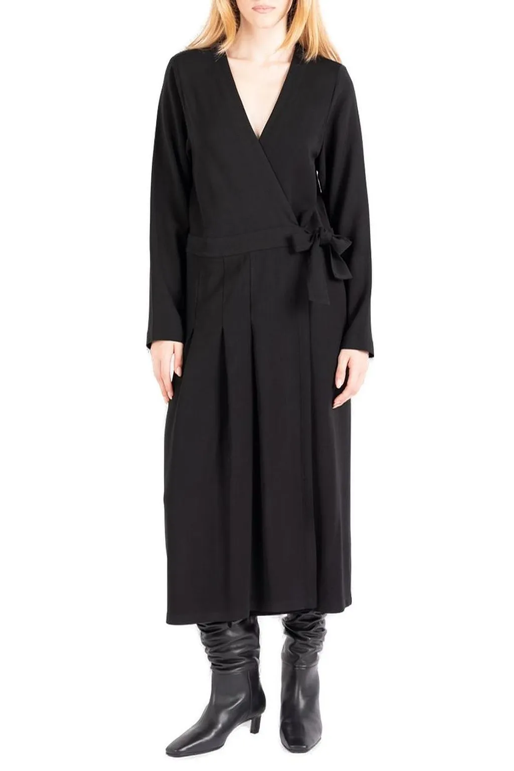 SociÉTé Anonyme Jap V-Neck Tie-Fastened Dress