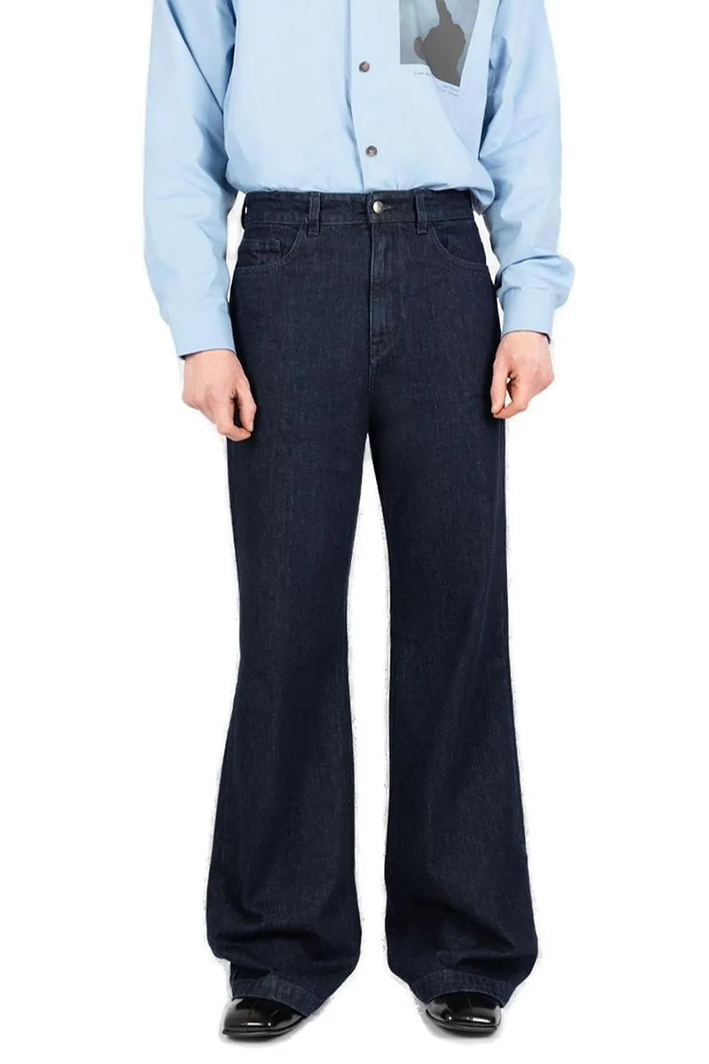 SociÉTé Anonyme Mark Logo Patch Flared Jeans