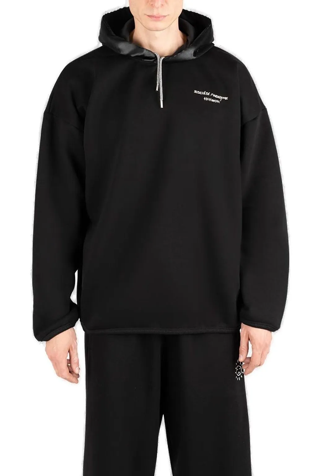 SociÉTé Anonyme S. Hoodie Logo Embroidered Hoodie