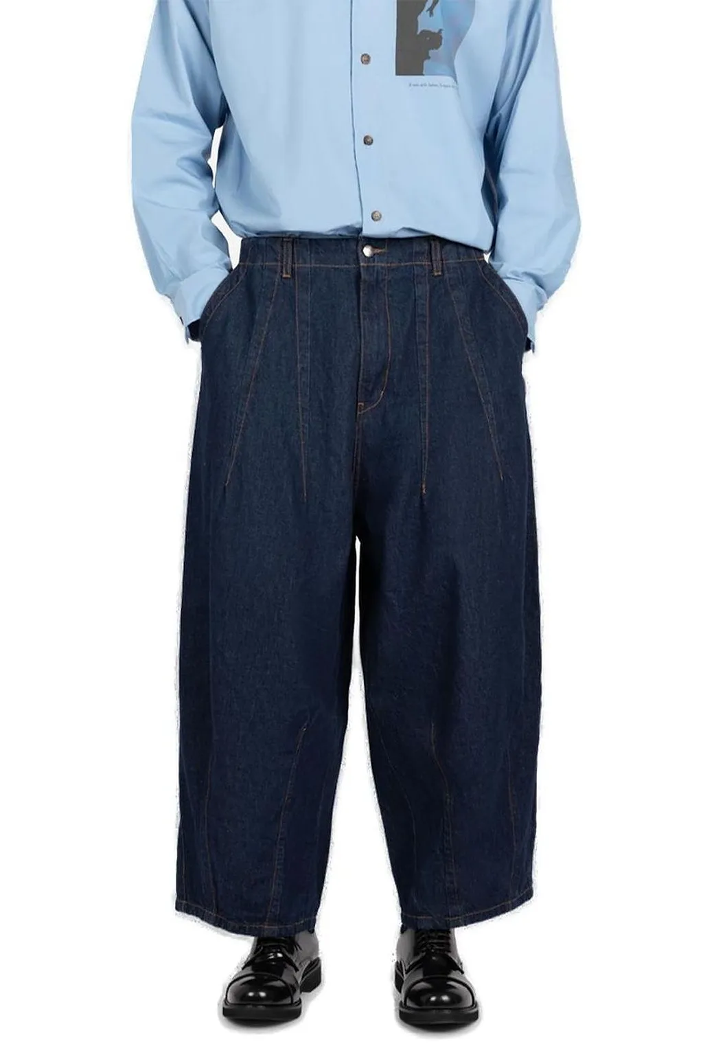 SociÉTé Anonyme Shir Sa Contrast-Stitch Jeans
