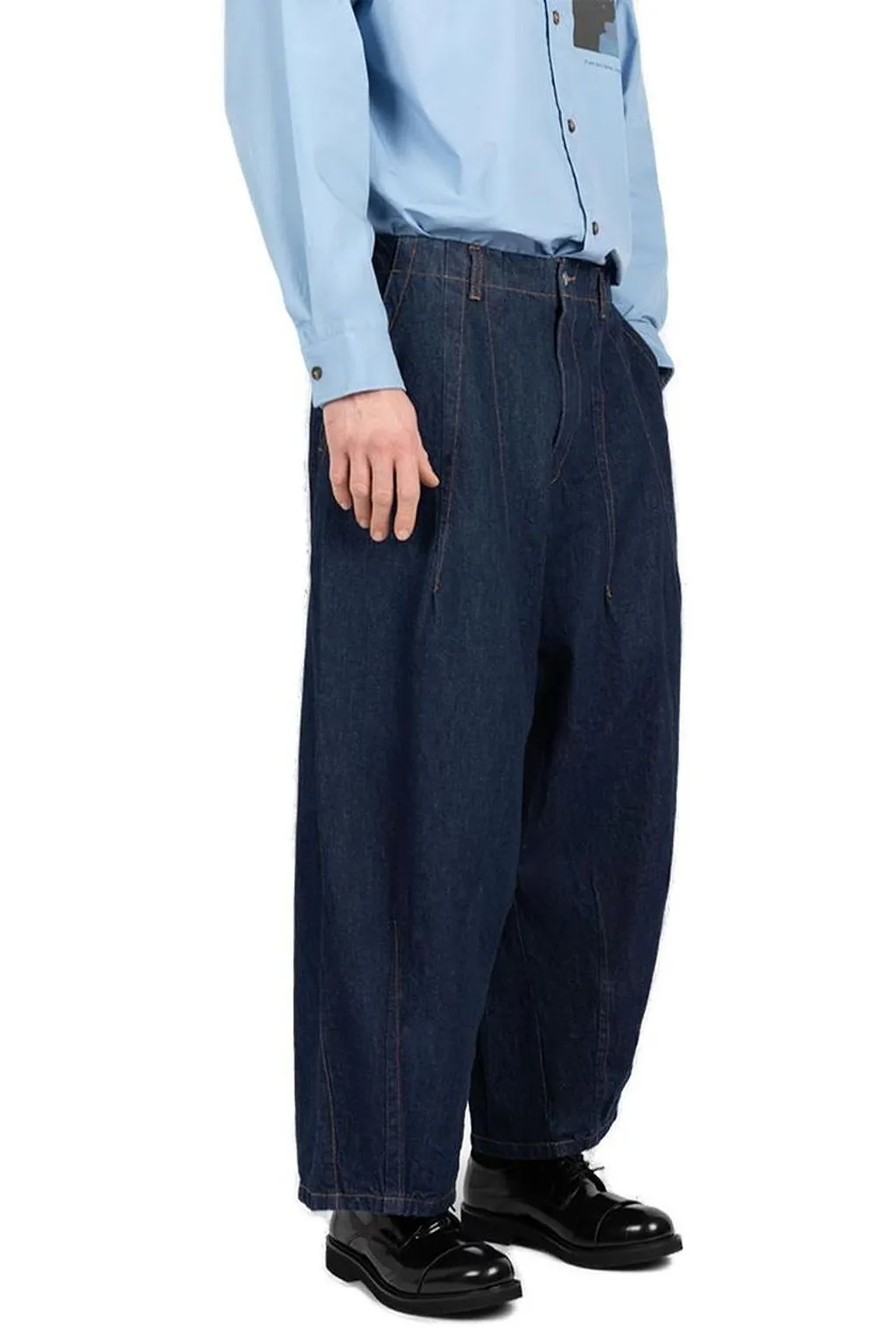 SociÉTé Anonyme Shir Sa Contrast-Stitch Jeans