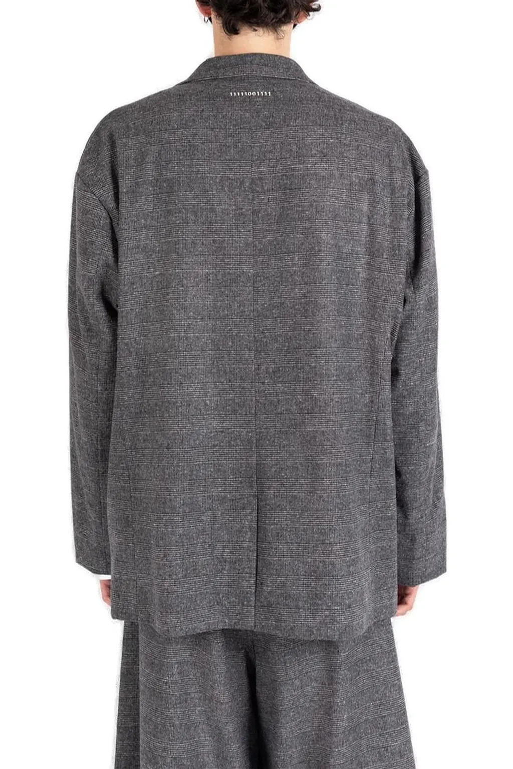 SociÉTé Anonyme Single-Breasted Checked Blazer