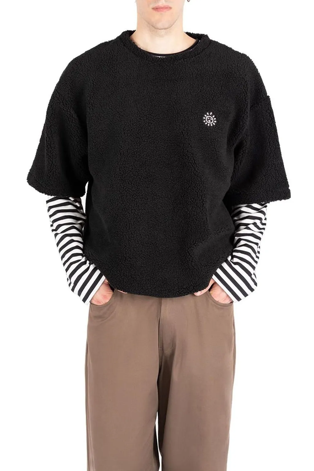 SociÉTé Anonyme Sunny Crewneck Shearling T-Shirt