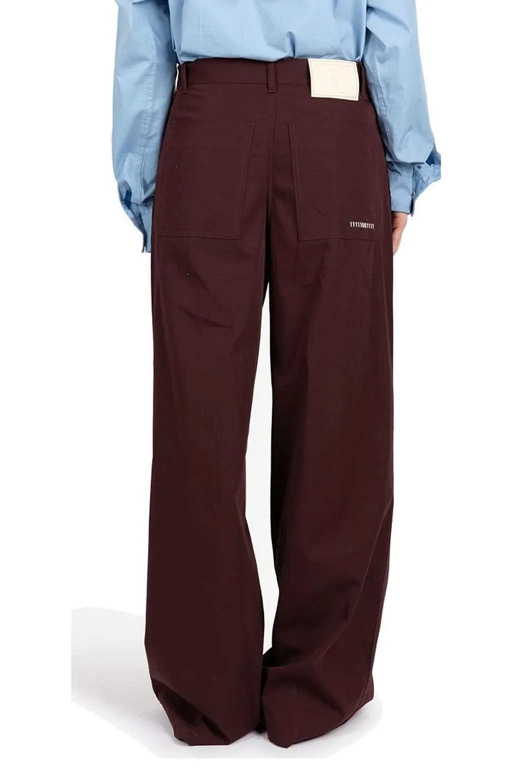 Zipped Wide-Leg Pants