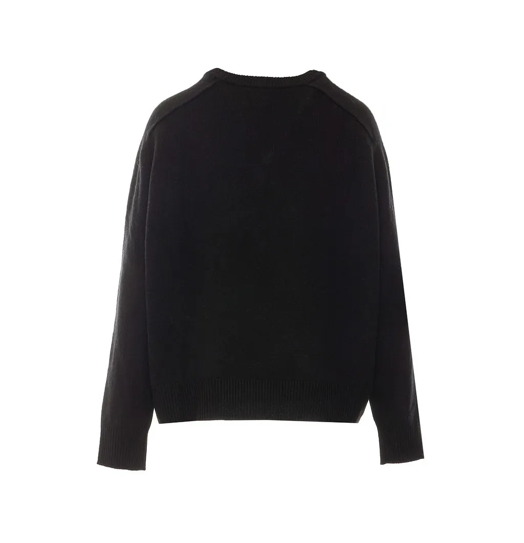 Soft Goat Boyfriend Crewneck Knitted Sweater