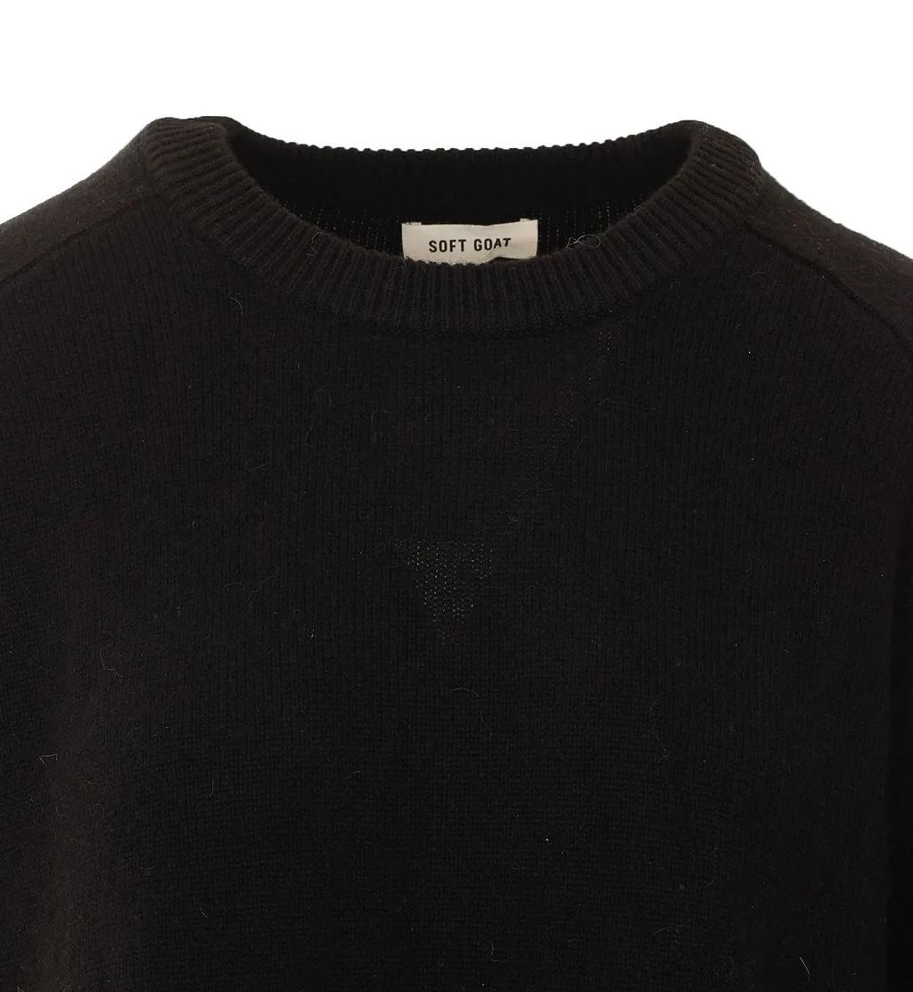 Soft Goat Boyfriend Crewneck Knitted Sweater