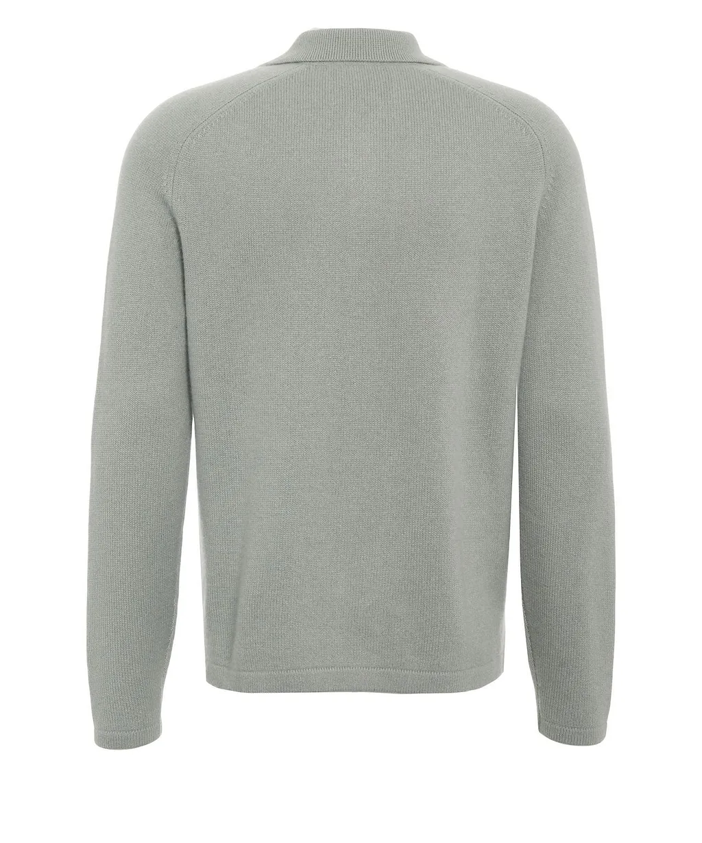 Soft Goat Buttoned Knit Shirt