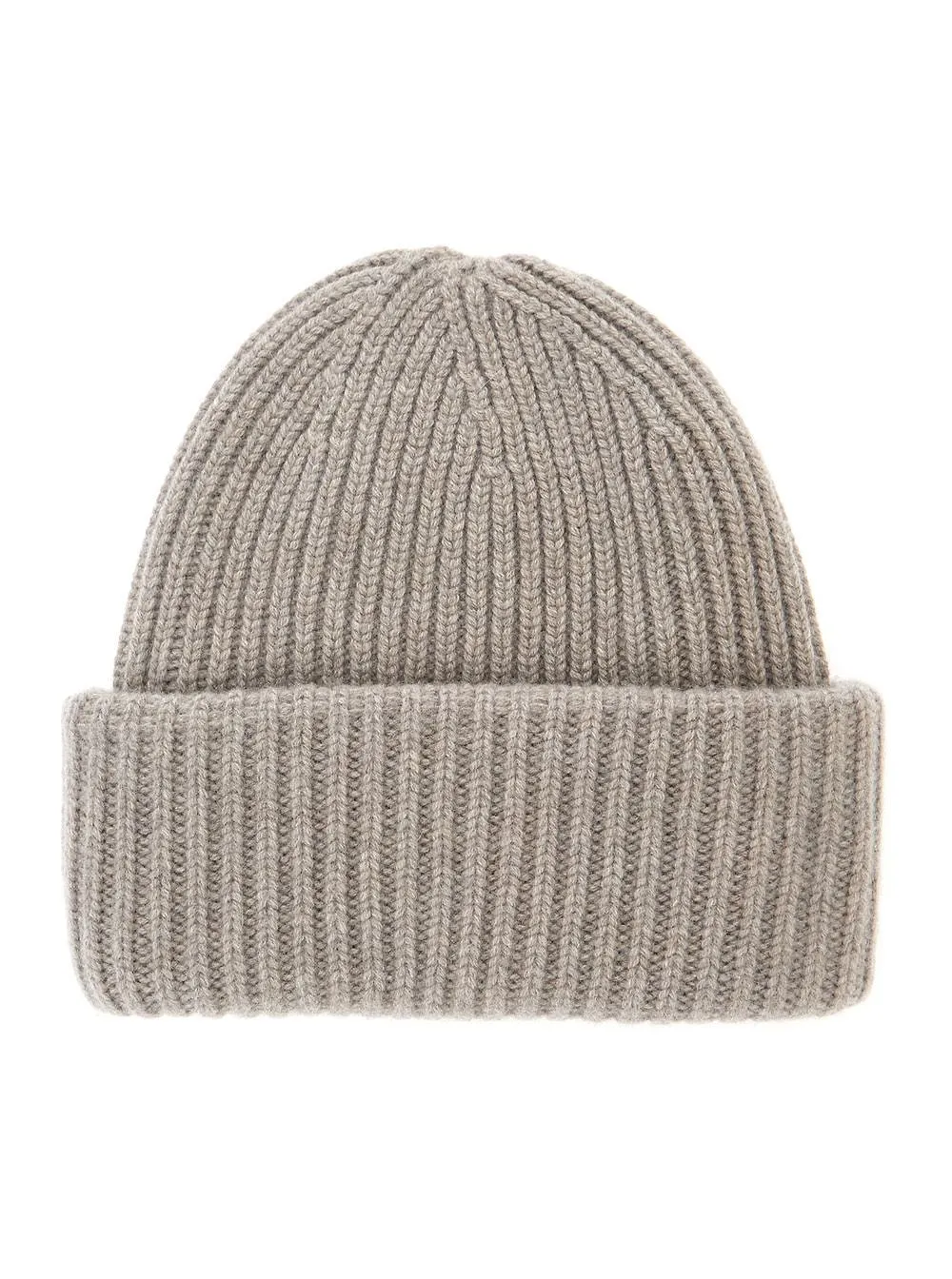 Ribbed Cashmere Beanie Hat