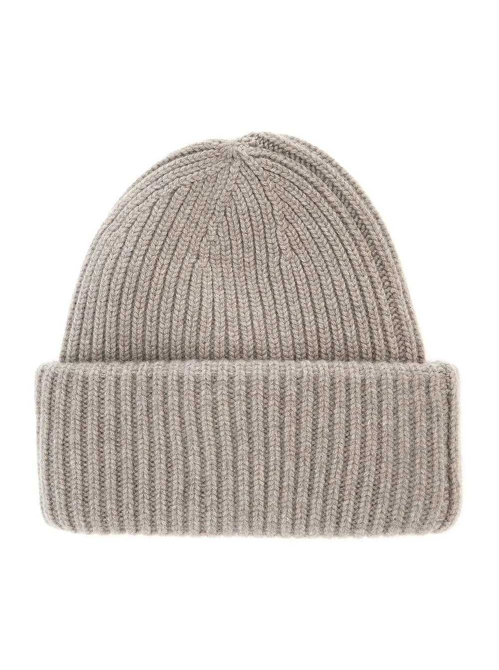 Ribbed Cashmere Beanie Hat