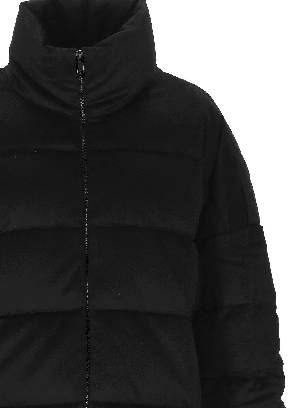 Soft Goat High Neck Padded Jacket