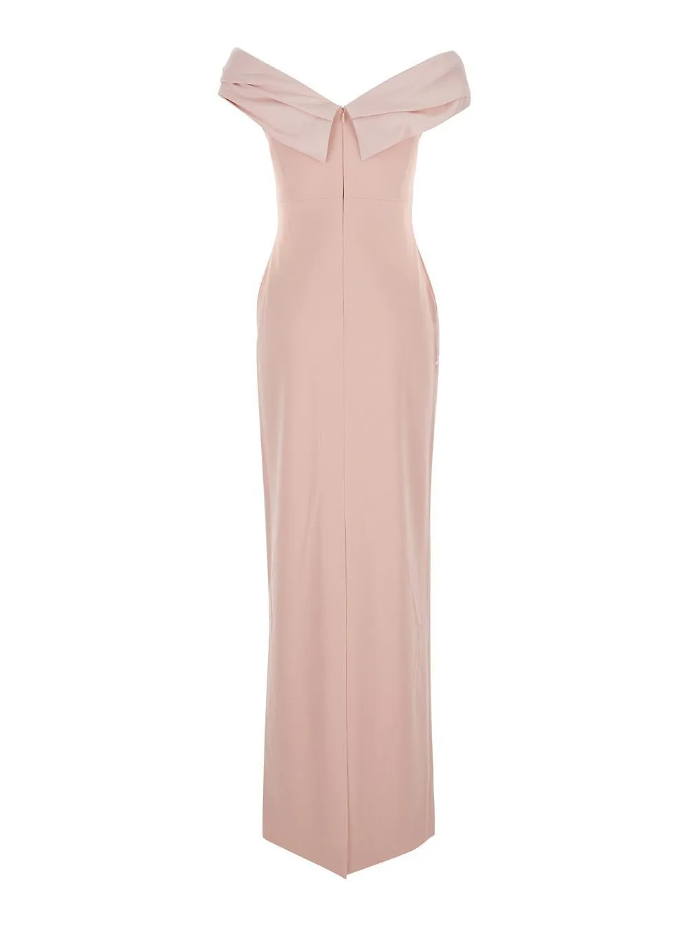 Solace London Adele Off-Shoulder Long Dress