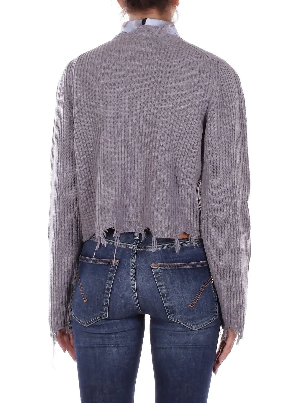 Solotre Distressed Knitted Jumper