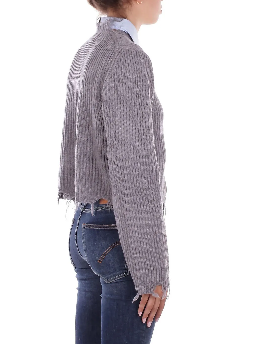Solotre Distressed Knitted Jumper