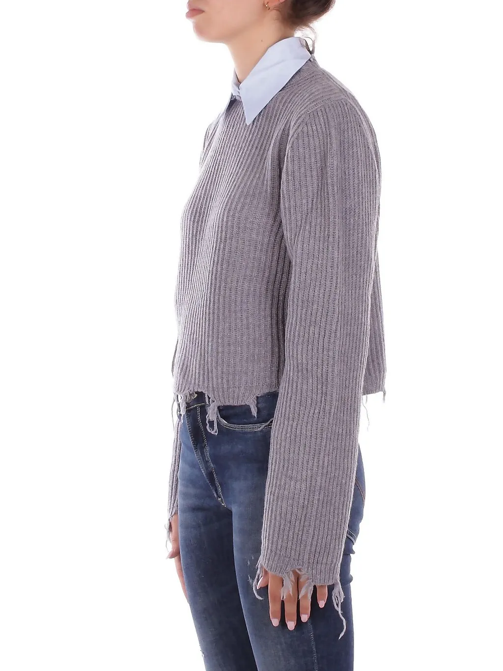 Solotre Distressed Knitted Jumper