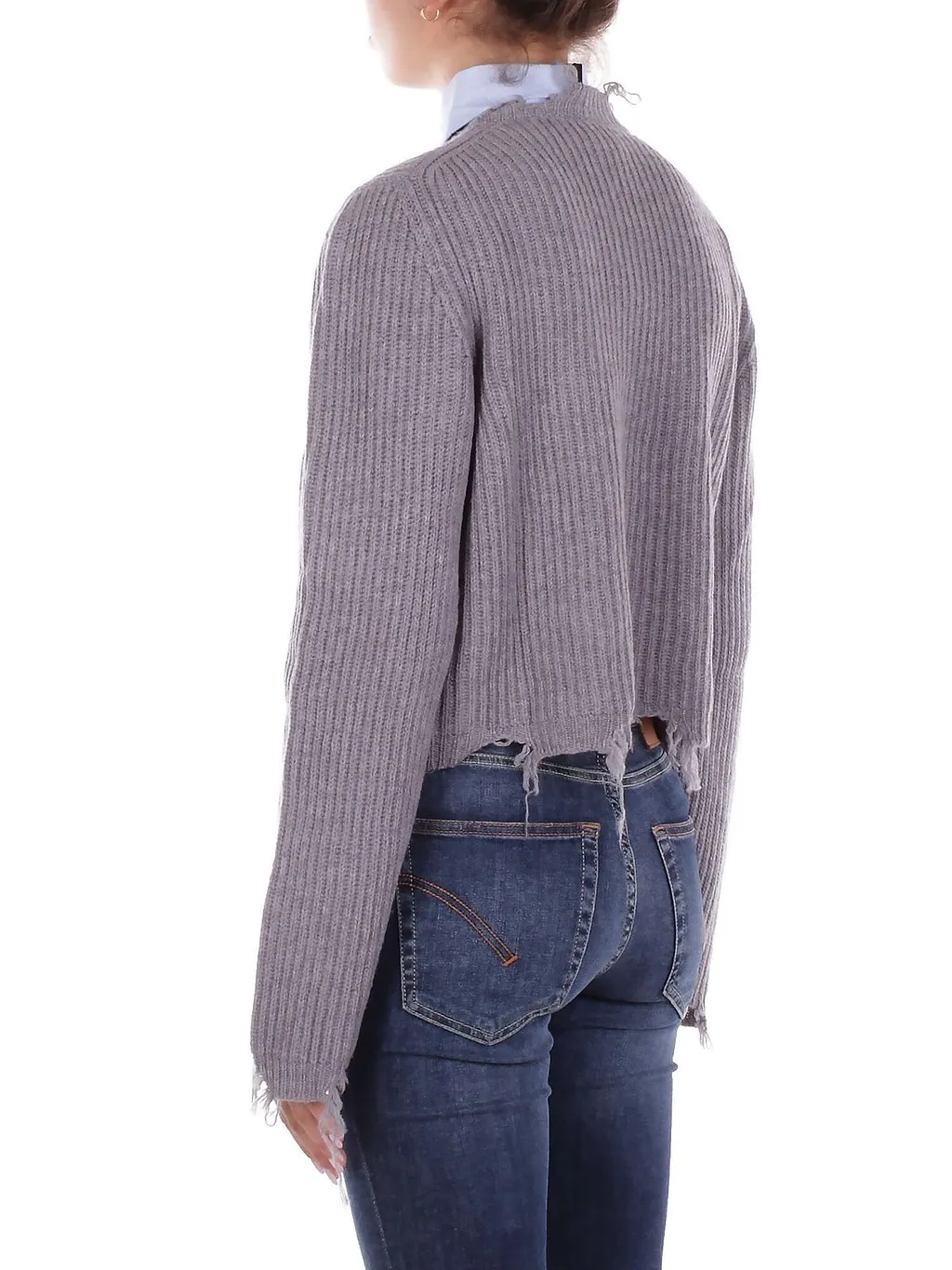 Solotre Distressed Knitted Jumper