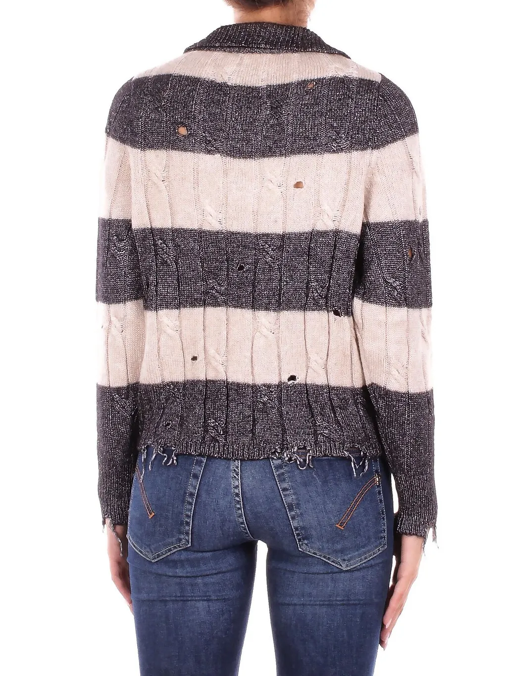 Solotre Knitted Striped Jumper
