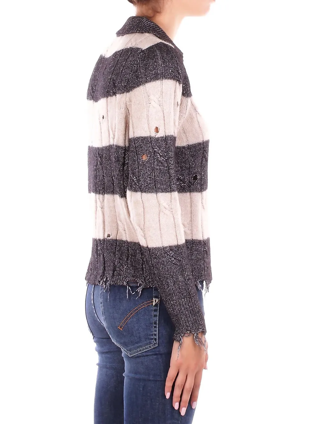 Solotre Knitted Striped Jumper