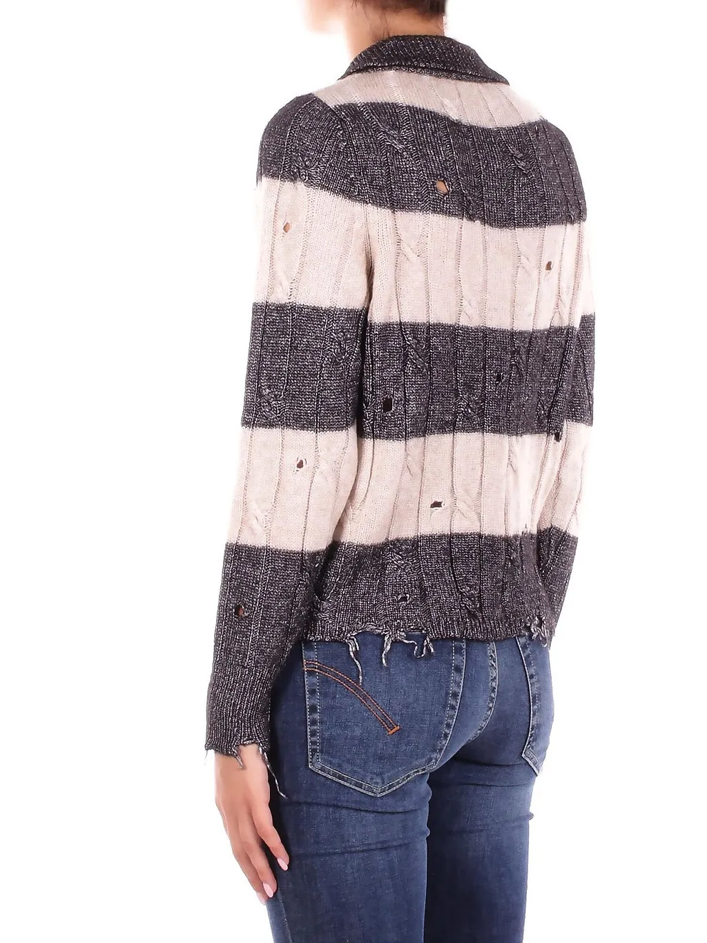 Solotre Knitted Striped Jumper