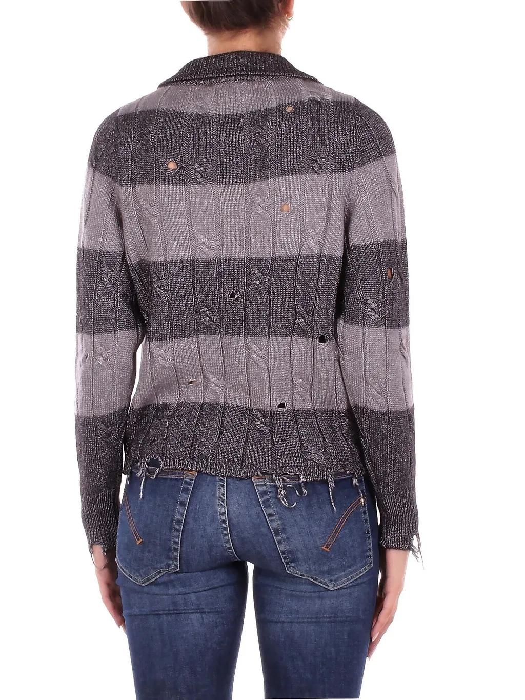 Solotre Knitted Striped Jumper
