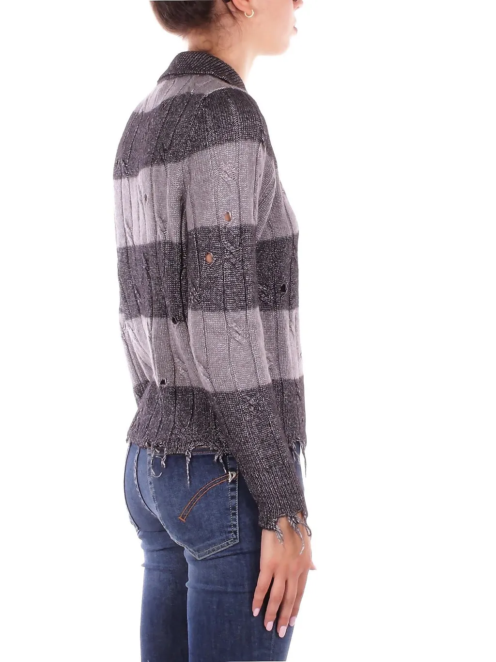 Solotre Knitted Striped Jumper