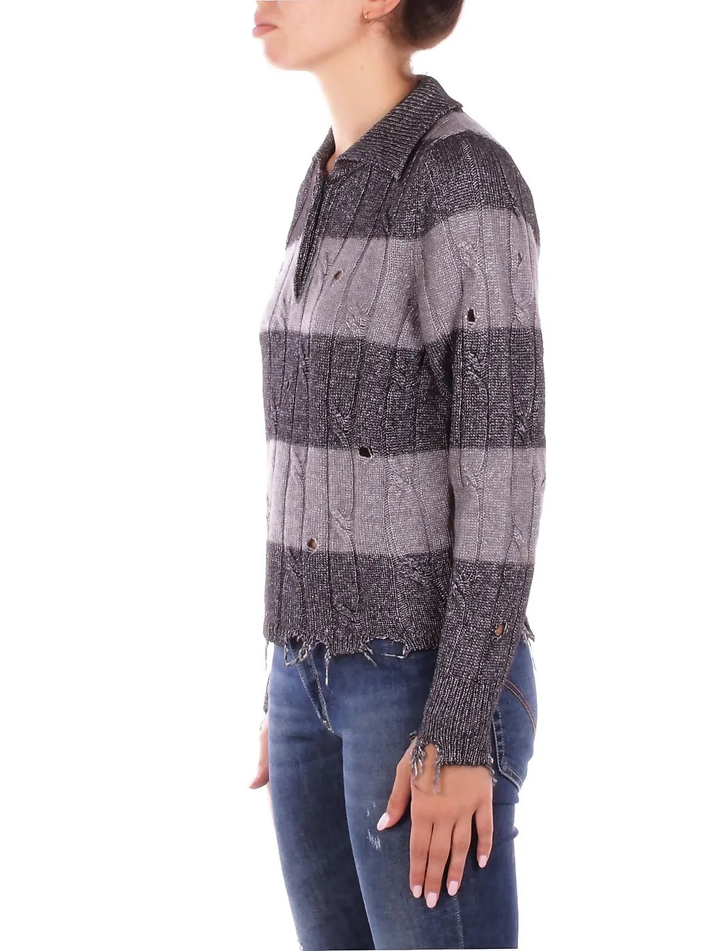 Solotre Knitted Striped Jumper