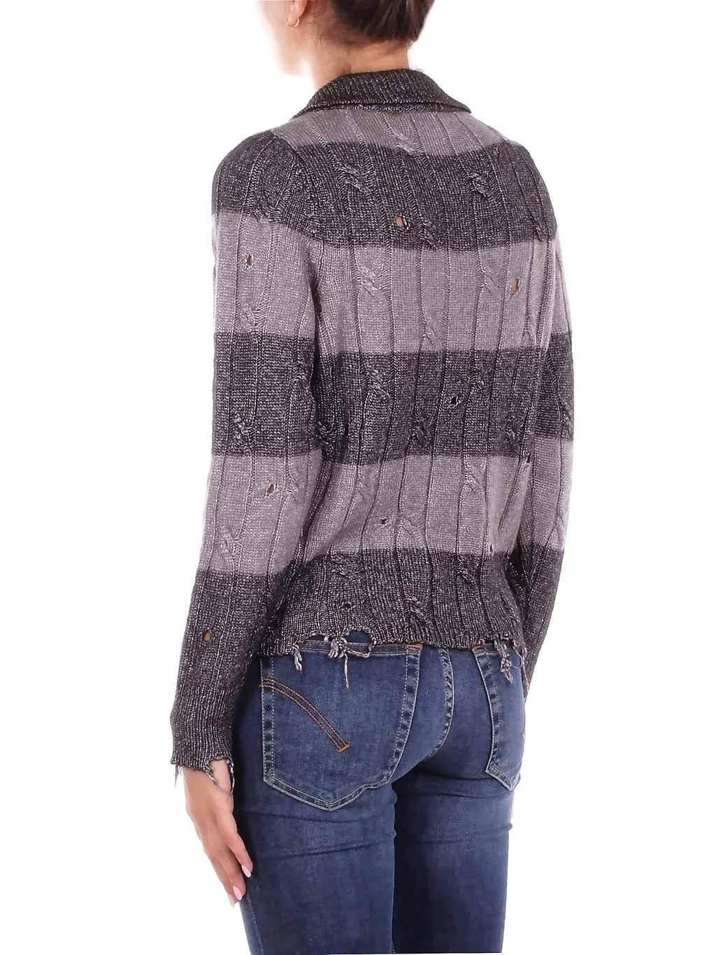 Solotre Knitted Striped Jumper