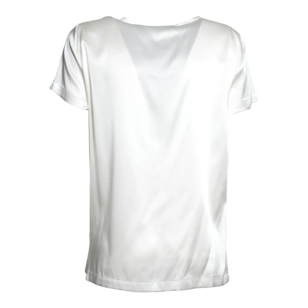 Short-Sleeve Satin T-Shirt